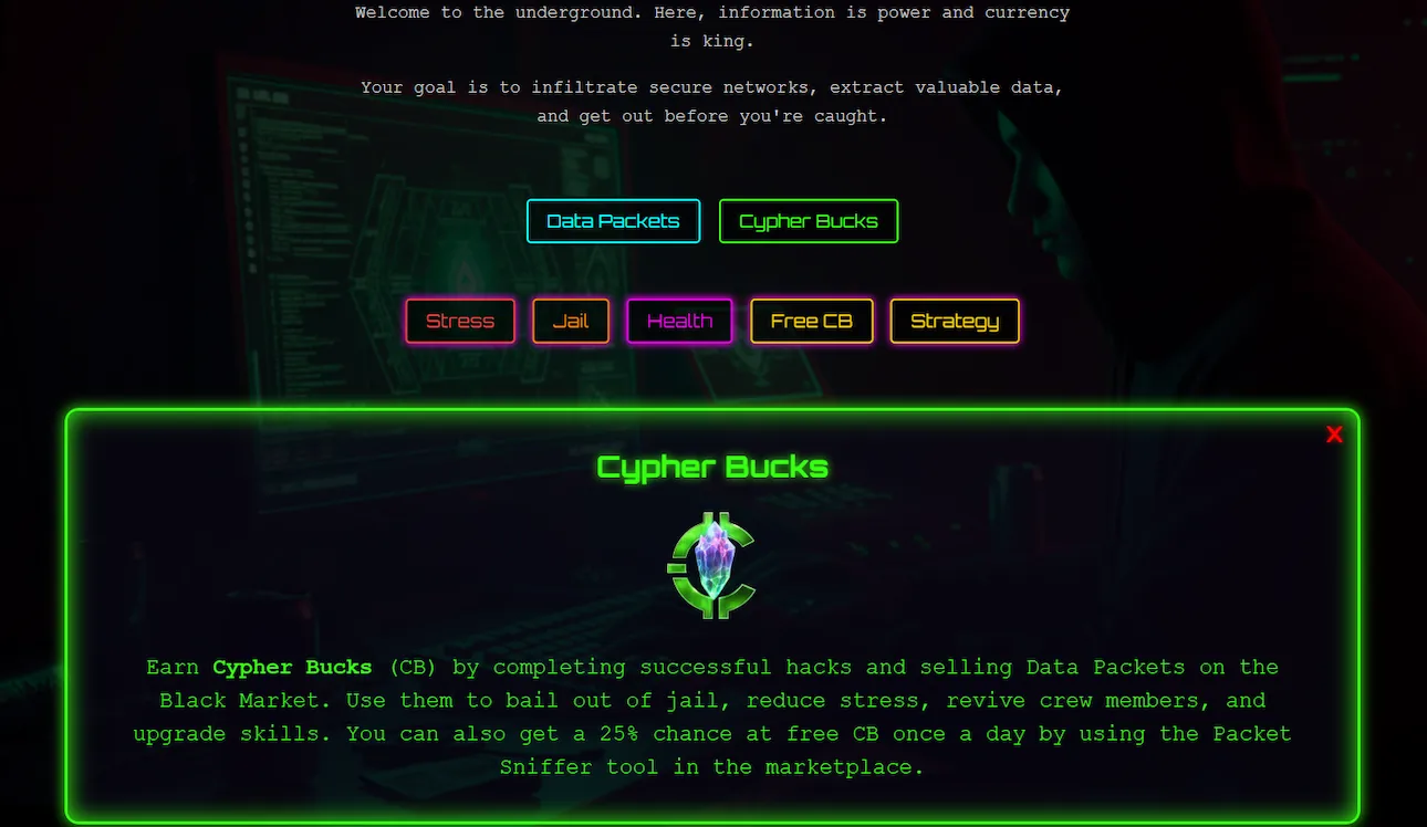 Grid Lock Heist cypher bucks info