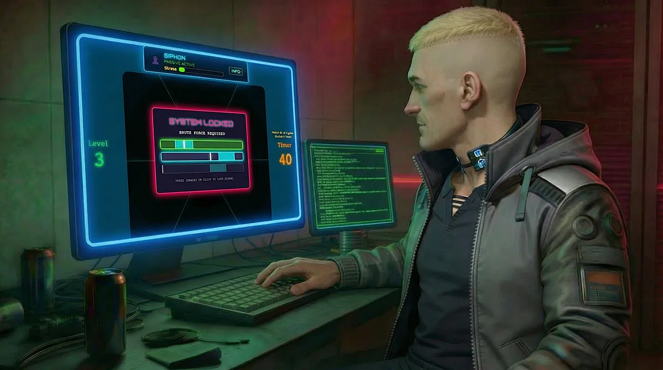 Grid Lock Heist login background